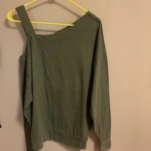 Free People | Olive One Shoulder Top